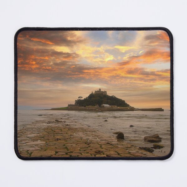 Item preview, St Michaels mount Cornwall,causeway at sunset designed and sold by kathleenjean.