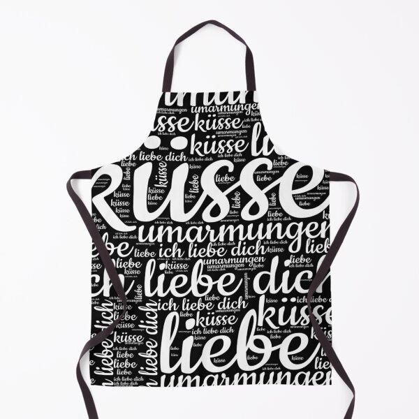 Item preview, German Love Hugs Kisses Shapecloud designed and sold by PeachesMommy.