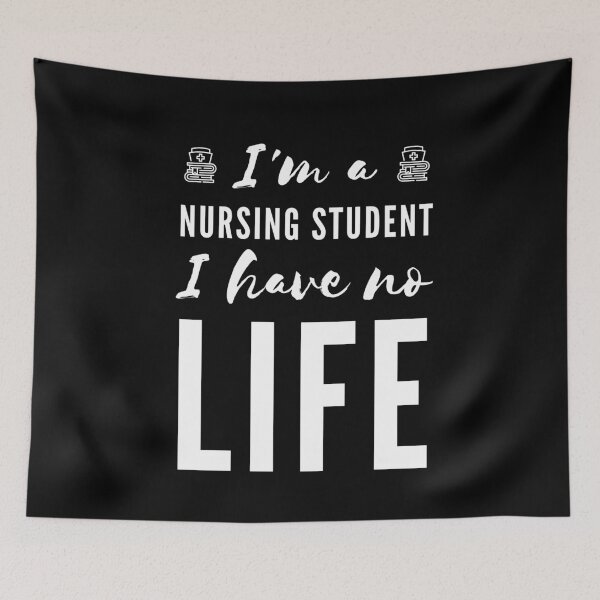 Item preview, I'm a Nursing Student I Have No Life (White) designed and sold by charqui.