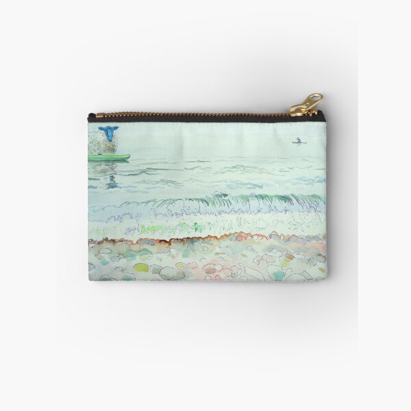 Item preview, Calm sea surreal sheep paddleboard painting designed and sold by MikeJory.