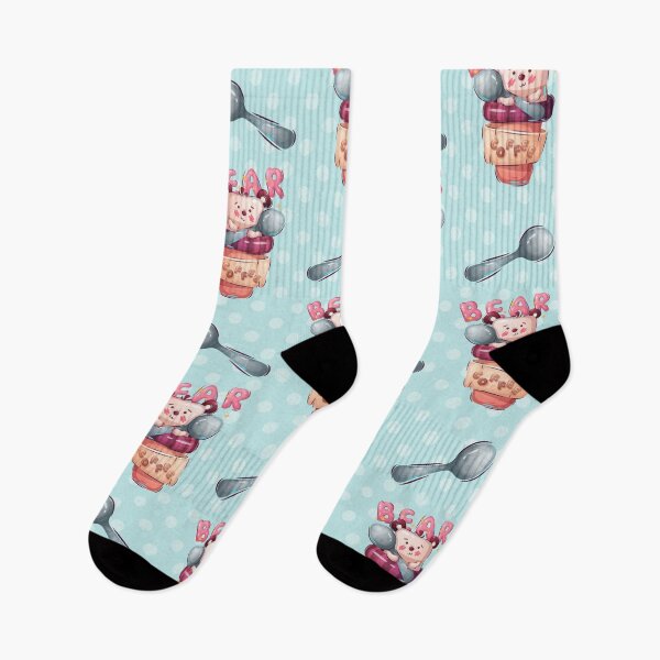 Item preview, Cute Coffee Bear Pattern designed and sold by ialdesign.