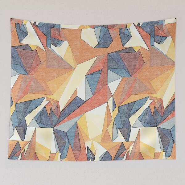 Item preview, Net of multicolored triangles Sketch 4 designed and sold by pASob-dESIGN.