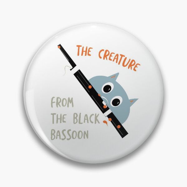 Item preview, Funny Bassoon Pun Creature From the Black Bassoon designed and sold by whyitsme.