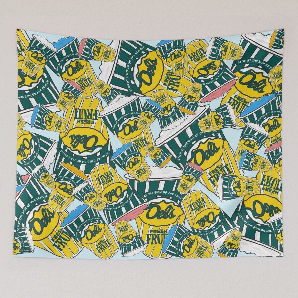 Item preview, Multicolor Dels Lemonade ‘Flavors’ Rhode Island Original Frozen Lemonade Print  designed and sold by ClothesHorseCC.