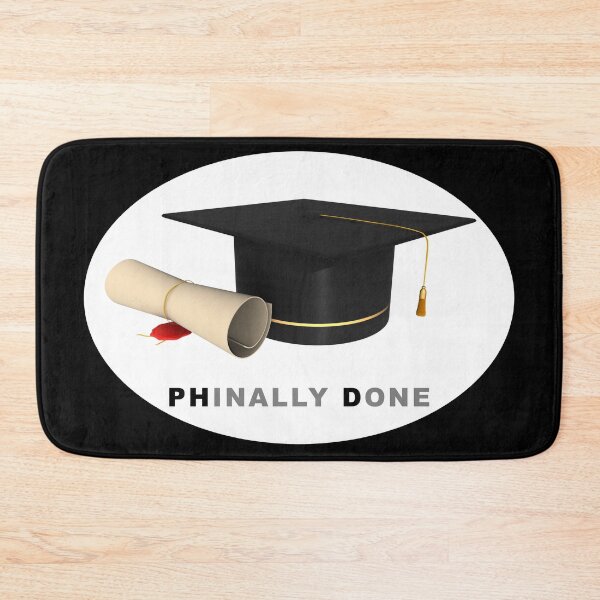Item preview, PhD Finally done (Phinally Done) doctorate on black designed and sold by Lady-Frost.