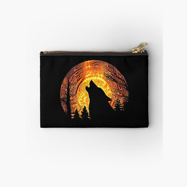 Item preview, Retro Sunset Wolf | Howling Wolf | Retro Wolf Lover | Trippy Wolf | Retro Howling Wolf | TM11 designed and sold by triciakitty.