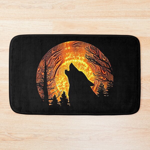 Item preview, Retro Sunset Wolf | Howling Wolf | Retro Wolf Lover | Trippy Wolf | Retro Howling Wolf | TM11 designed and sold by triciakitty.