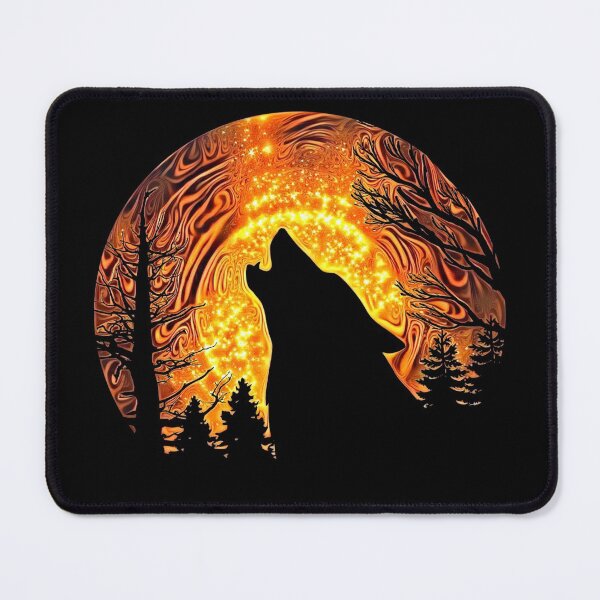 Item preview, Retro Sunset Wolf | Howling Wolf | Retro Wolf Lover | Trippy Wolf | Retro Howling Wolf | TM11 designed and sold by triciakitty.