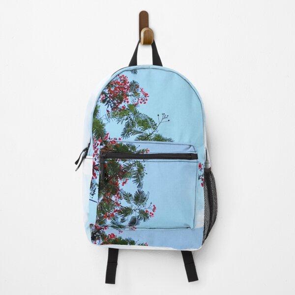Item preview, Red Flowers in Beautiful Blue Sky with White Clouds I designed and sold by Nadisth.
