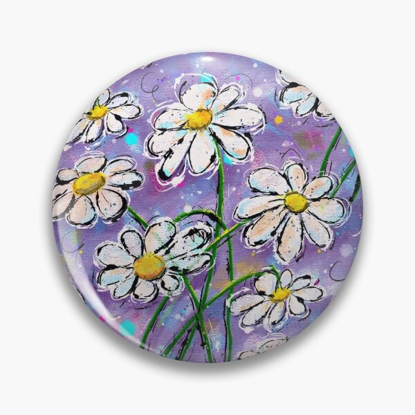 Item preview, Daisies Morado designed and sold by Christina Mitchell.