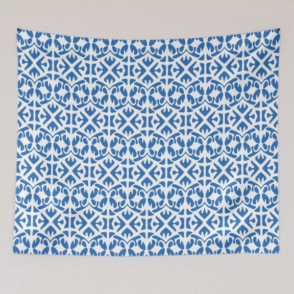 Item preview, REGAL. VINTAGE PATTERN DESIGN. BLUE AND WHITE designed and sold by 5hertz.