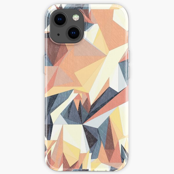 Net of multicolored triangles Sketch 1 iPhone Soft Case