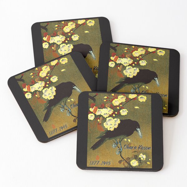 Item preview, Ohara Koson- Vintage artist- Crow and Blossom  designed and sold by Goblinkind Publications.