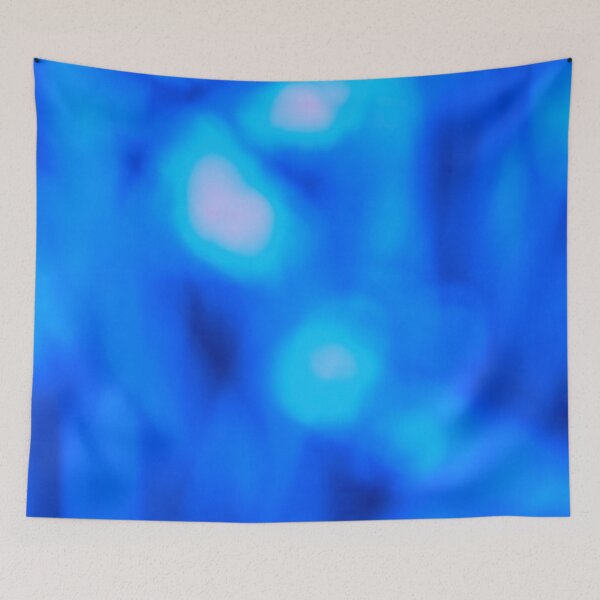 Item preview, blue vibrant abstract designed and sold by Kiran-Fine-Art.