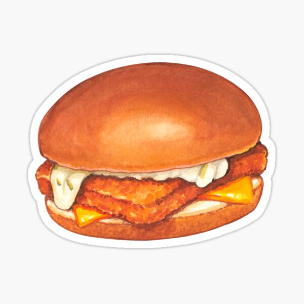 Item preview, Fish Sandwich Pattern - Blue designed and sold by Kelly  Gilleran.
