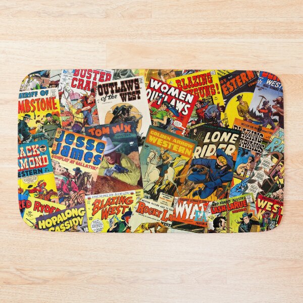 Item preview, Vintage Western / Cowboy Comic Book Cover Art Collage designed and sold by hjsmith.
