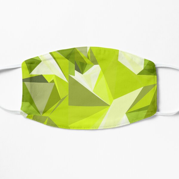 Net of green triangles Flat Mask