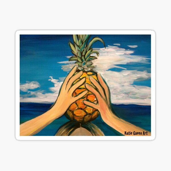 Pineapple Head Sticker