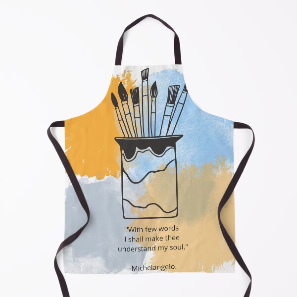 Item preview, Michelangelo Quote with Paintbrushes  designed and sold by Dollfacedesign.
