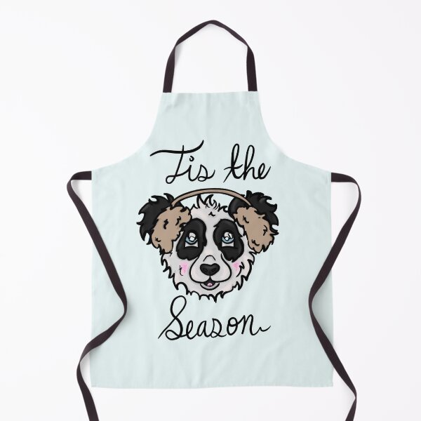 Item preview, Tis the Season Panda Wearing Earmuffs designed and sold by BioLushGraphics.