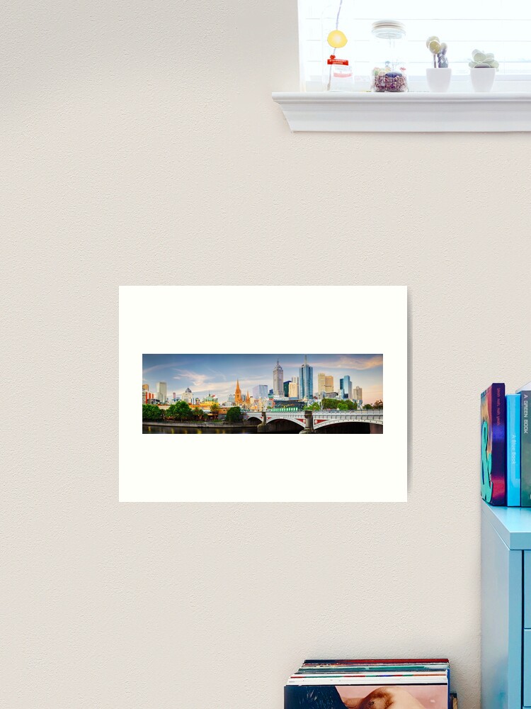 Thumbnail 2 of 3, Art Print, Princes Bridge, Melbourne, Victoria, Australia designed and sold by Chockstone.