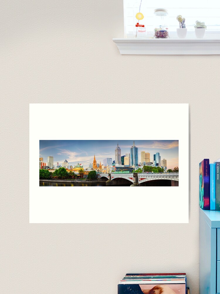 Thumbnail 2 of 3, Art Print, Princes Bridge, Melbourne, Victoria, Australia designed and sold by Chockstone.
