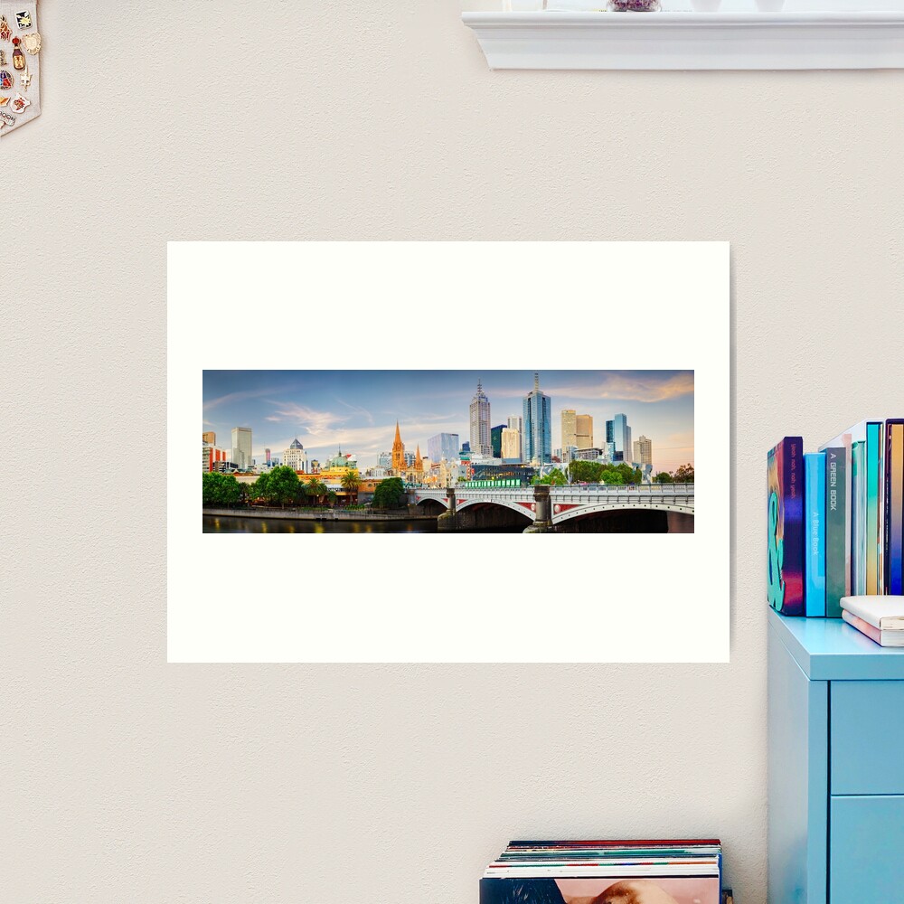 Princes Bridge, Melbourne, Victoria, Australia Art Print