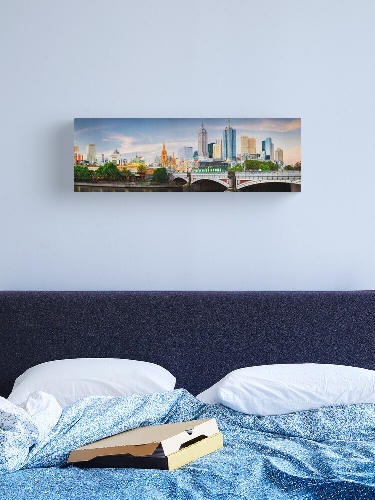 Thumbnail 2 of 3, Canvas Print, Princes Bridge, Melbourne, Victoria, Australia designed and sold by Chockstone.