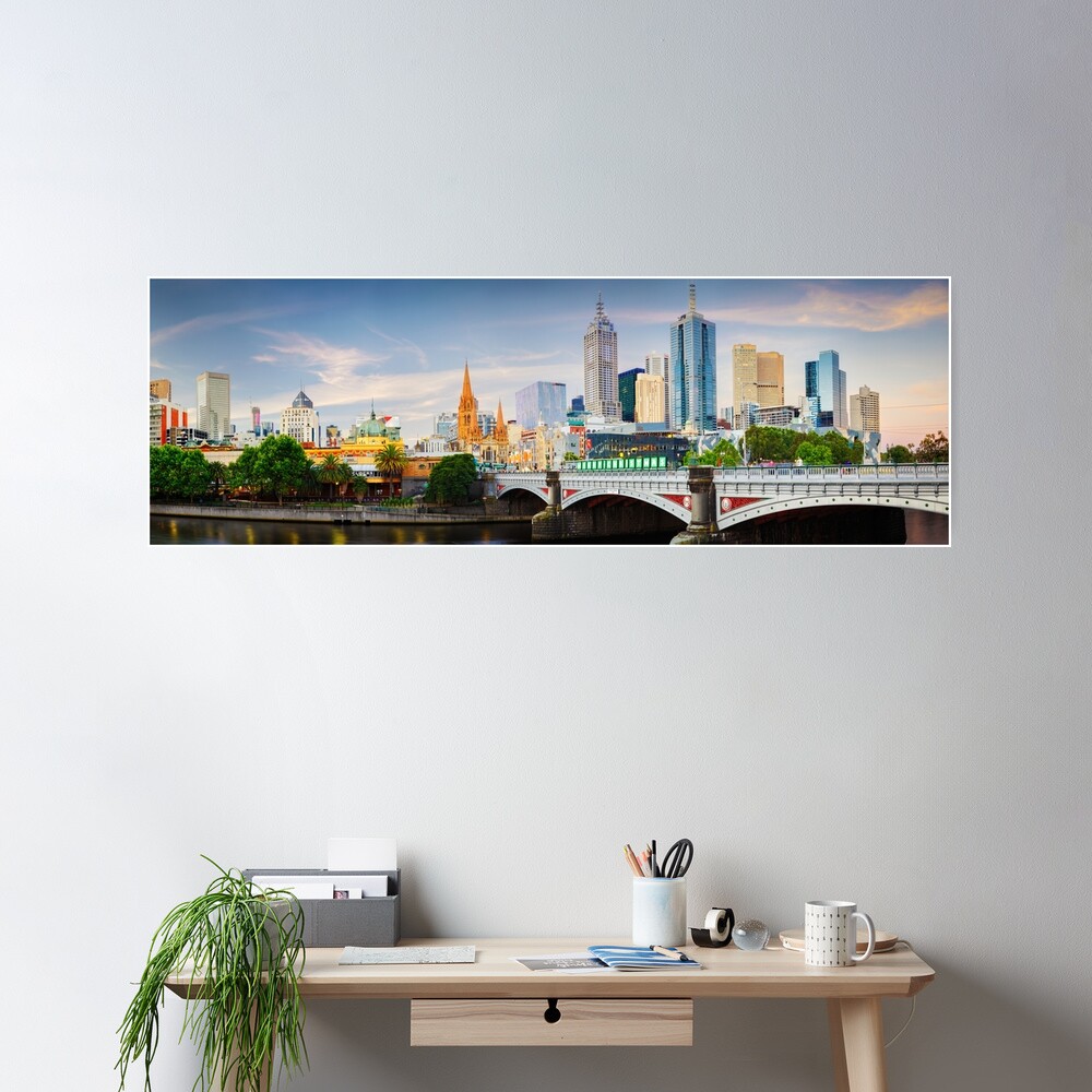 Princes Bridge, Melbourne, Victoria, Australia Poster