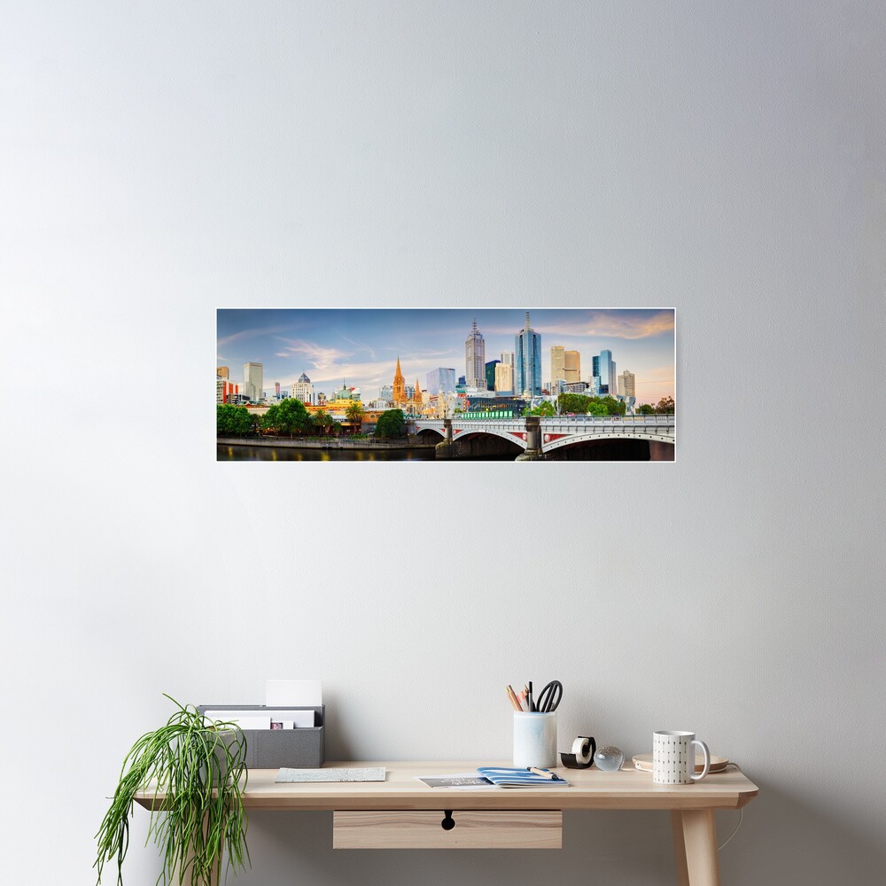 Princes Bridge, Melbourne, Victoria, Australia Poster