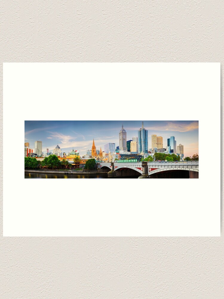 Thumbnail 1 of 3, Art Print, Princes Bridge, Melbourne, Victoria, Australia designed and sold by Chockstone.