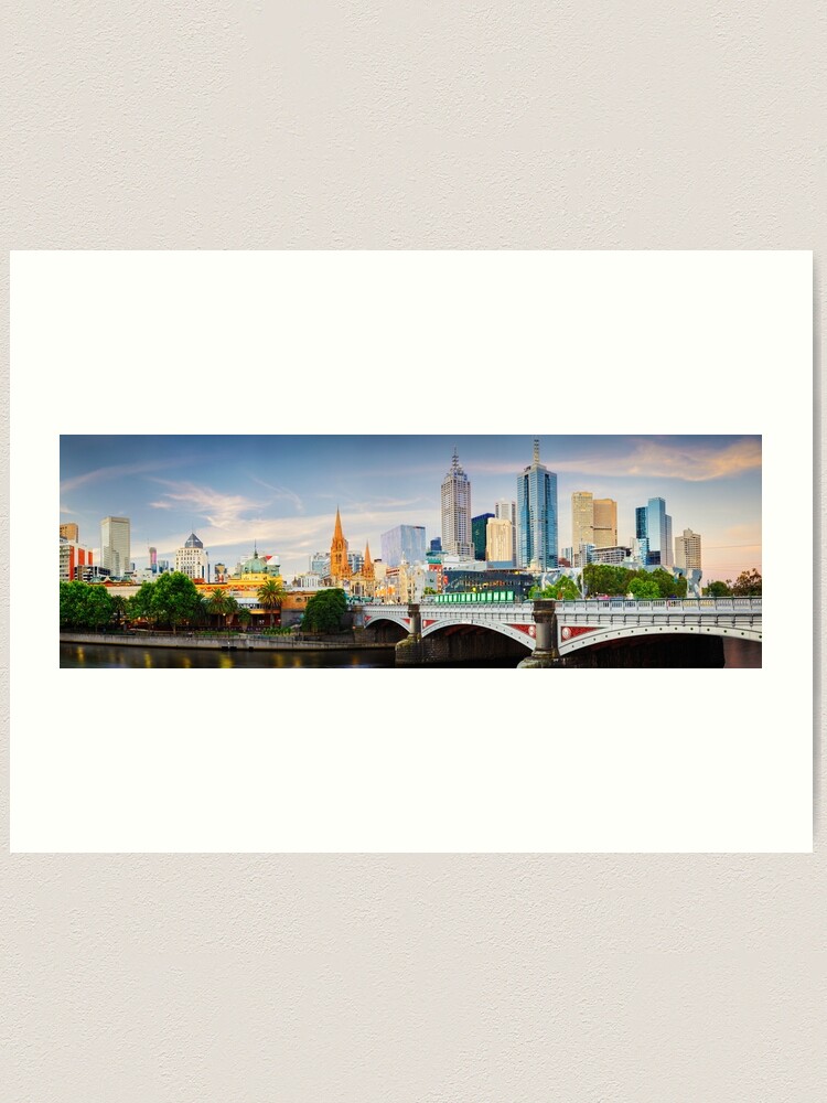 Thumbnail 1 of 3, Art Print, Princes Bridge, Melbourne, Victoria, Australia designed and sold by Chockstone.