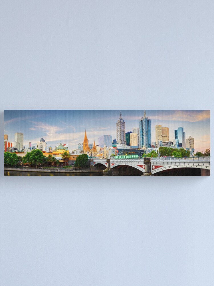 Thumbnail 1 of 3, Canvas Print, Princes Bridge, Melbourne, Victoria, Australia designed and sold by Chockstone.