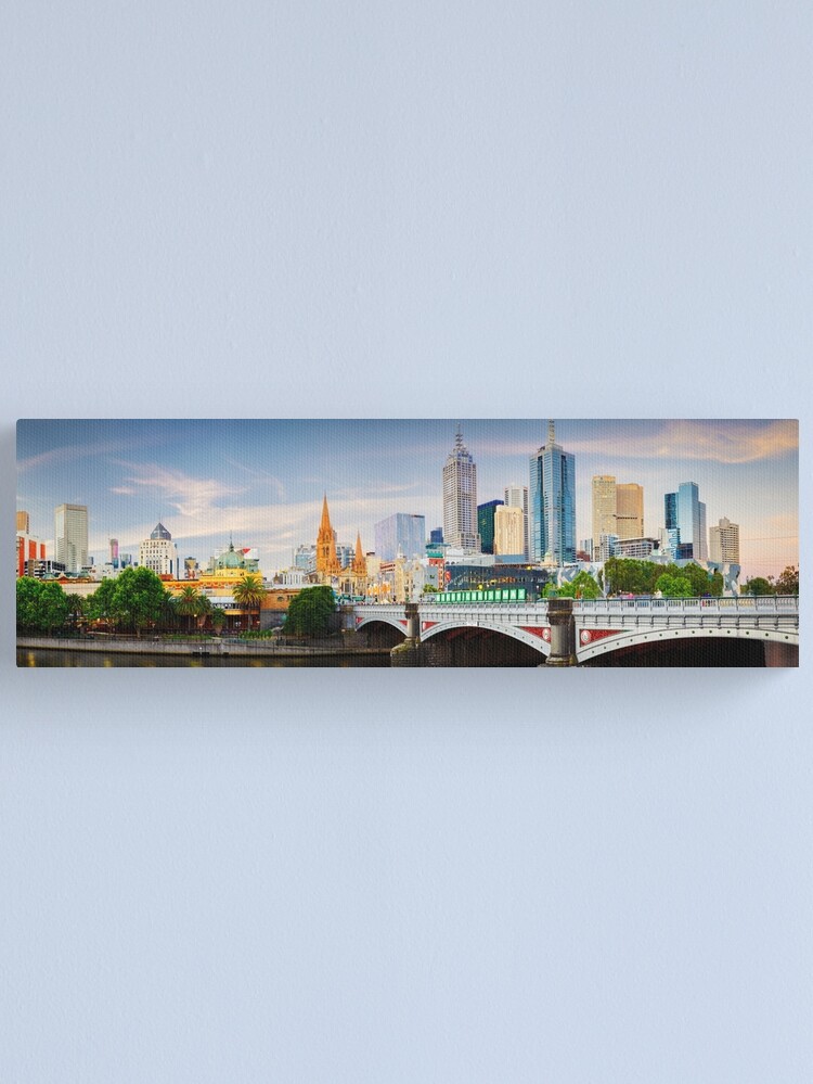 Thumbnail 1 of 3, Canvas Print, Princes Bridge, Melbourne, Victoria, Australia designed and sold by Chockstone.