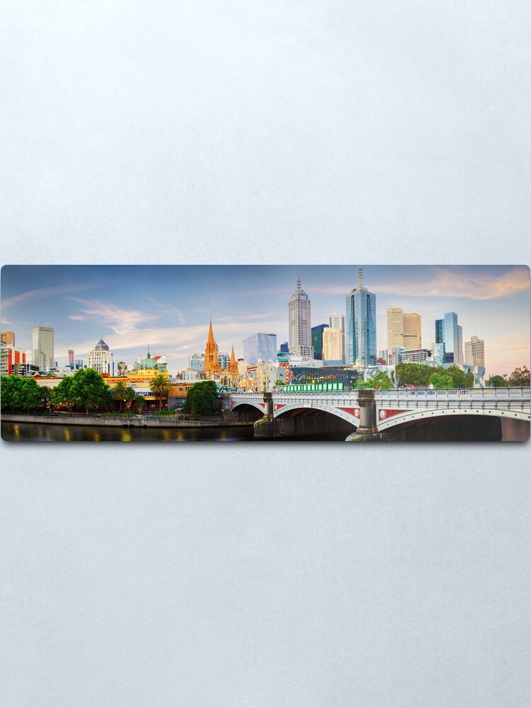 Alternate view of Princes Bridge, Melbourne, Victoria, Australia Metal Print