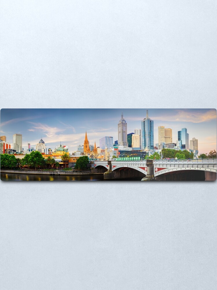 Alternate view of Princes Bridge, Melbourne, Victoria, Australia Metal Print