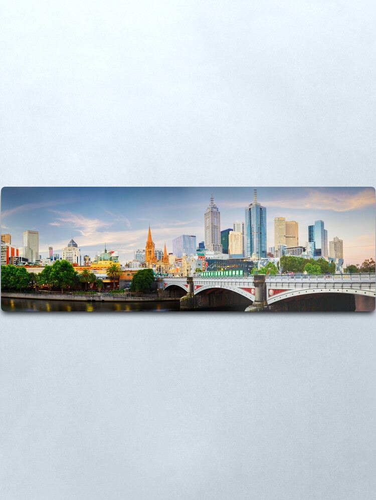 Alternate view of Princes Bridge, Melbourne, Victoria, Australia Metal Print