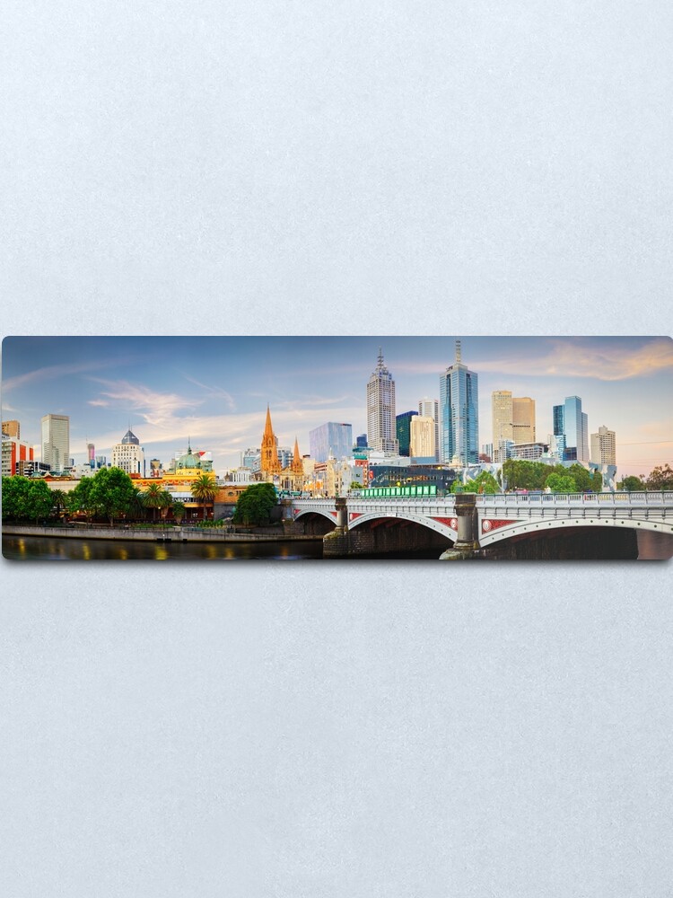 Alternate view of Princes Bridge, Melbourne, Victoria, Australia Metal Print