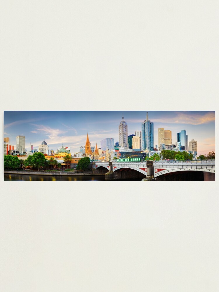 Thumbnail 1 of 3, Photographic Print, Princes Bridge, Melbourne, Victoria, Australia designed and sold by Chockstone.