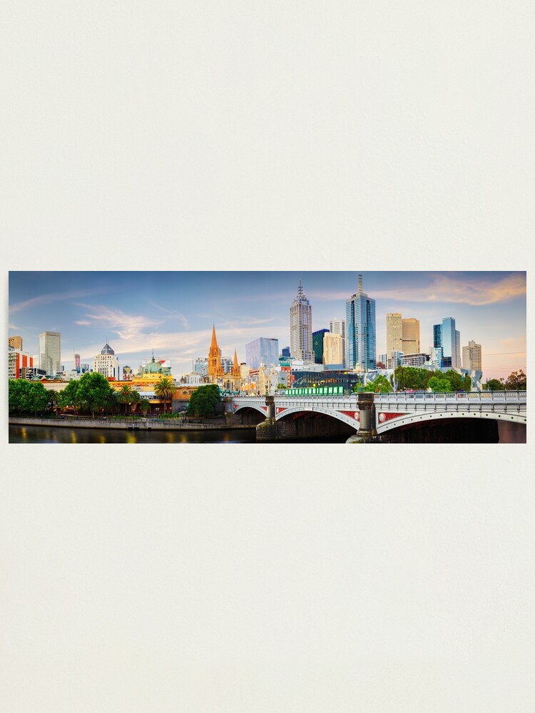 Thumbnail 1 of 3, Photographic Print, Princes Bridge, Melbourne, Victoria, Australia designed and sold by Chockstone.