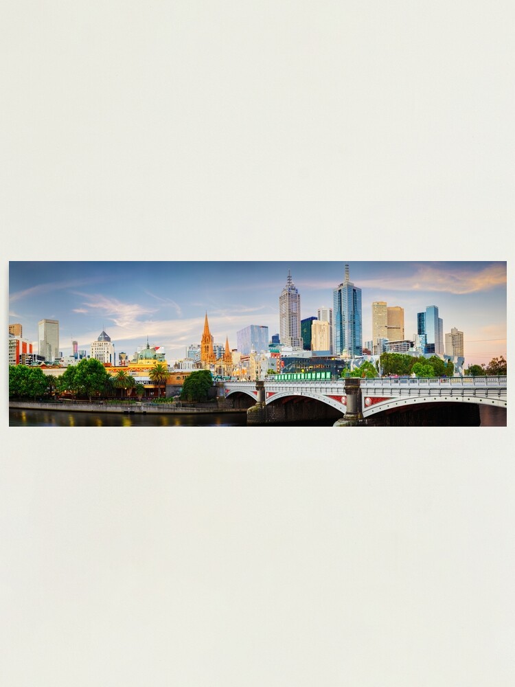 Thumbnail 1 of 3, Photographic Print, Princes Bridge, Melbourne, Victoria, Australia designed and sold by Chockstone.