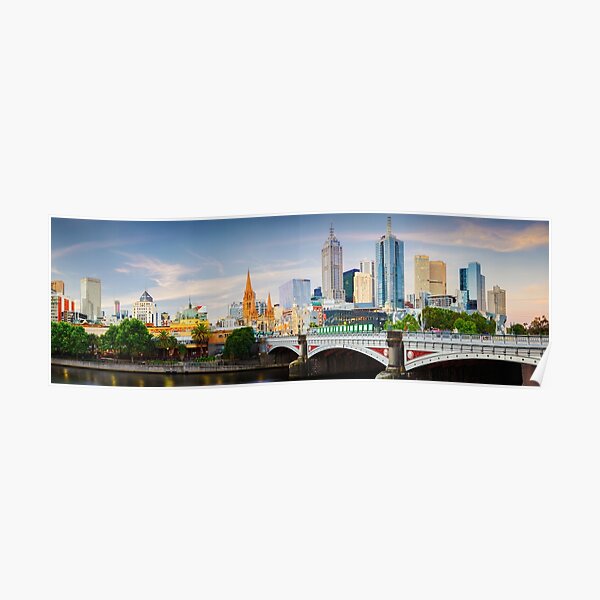 Princes Bridge, Melbourne, Victoria, Australia Poster
