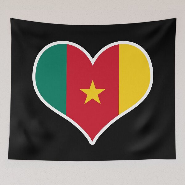 Item preview, Cameroon Flag Heart designed and sold by PKHalford.