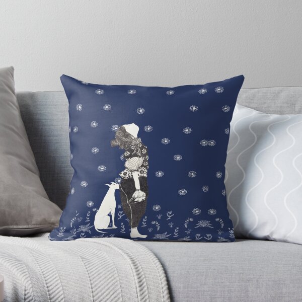 Looking at the stars Throw Pillow