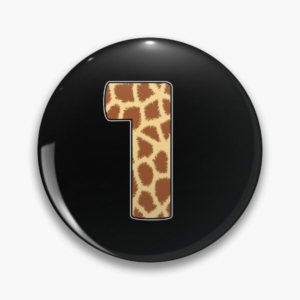 Item preview, Kid Giraffe 1st Birthday, 1 Year Old Wild Animal, Number One Safari Zoo designed and sold by singRsong.