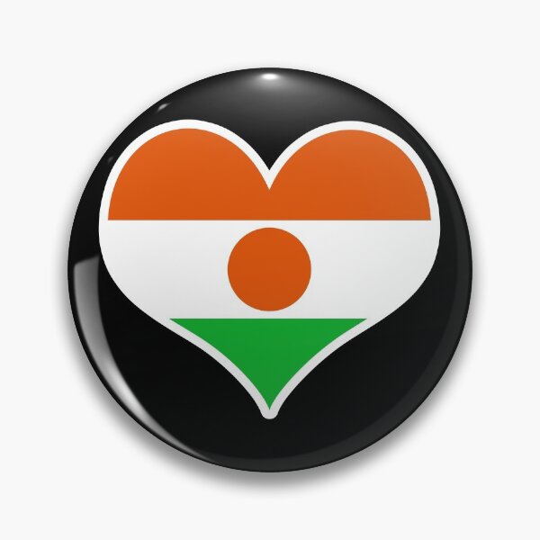 Item preview, Niger Flag Heart designed and sold by PKHalford.