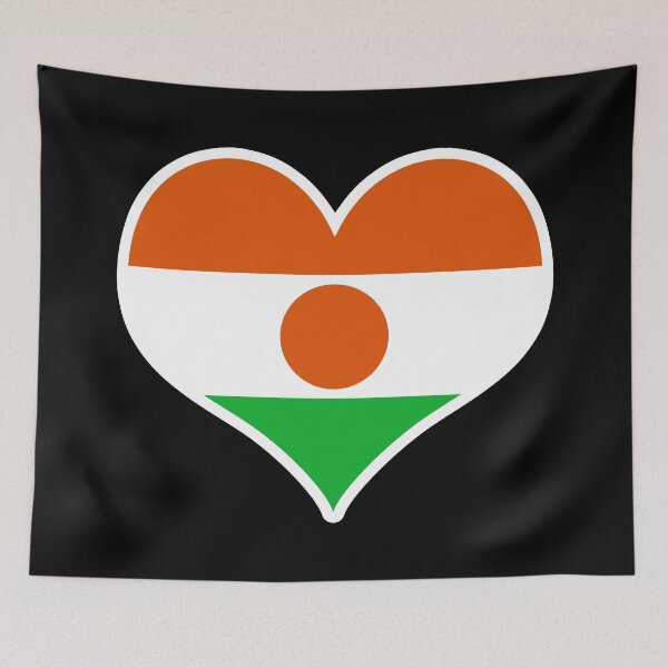 Item preview, Niger Flag Heart designed and sold by PKHalford.
