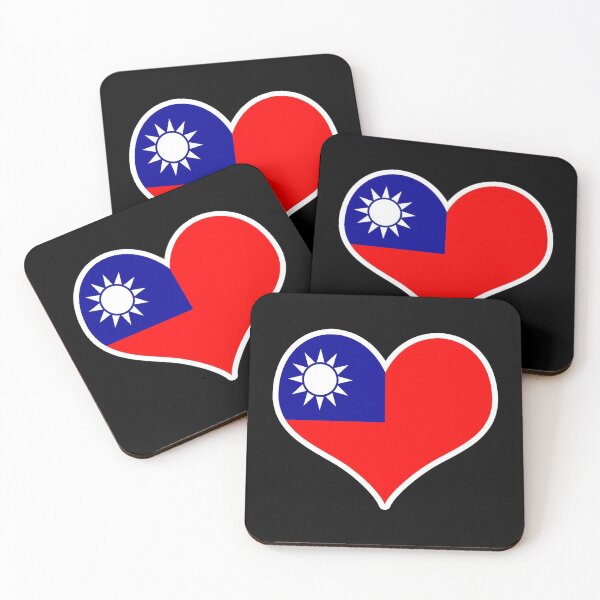 Item preview, Taiwan Flag Heart designed and sold by PKHalford.