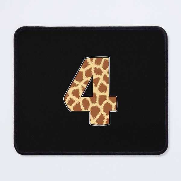 Item preview, Kid Giraffe 4th Birthday, 4 Years Old Wild Animal, Number Four Safari Zoo designed and sold by singRsong.