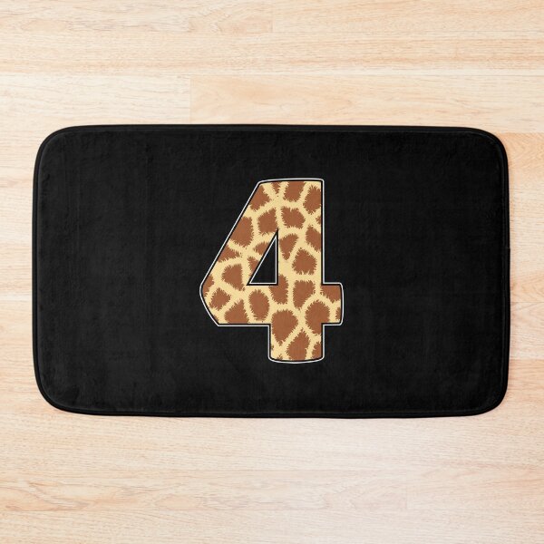 Item preview, Kid Giraffe 4th Birthday, 4 Years Old Wild Animal, Number Four Safari Zoo designed and sold by singRsong.